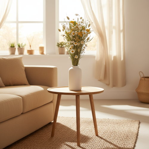 Produkt Bukiet z suszonych kwiatów, elegancki bukiet z suszonych kwiatów do salonu, 50 cm