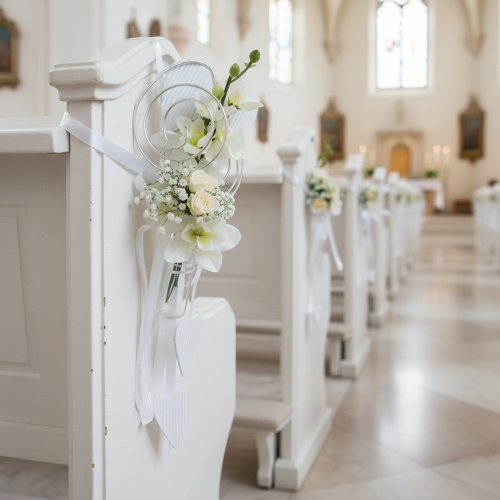 Produkt Wieszak na ławkę z rurką i sercem, 18cm, 6 szt.