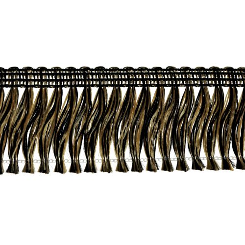 Fringe border frędzle do włosów frędzle czarne złoto 4cm L25m
