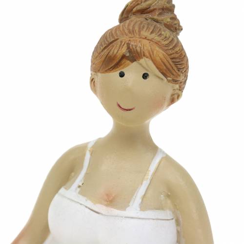 Floristik24 Joga Pani Figurka Dekoracyjna 11cm 2szt Biała