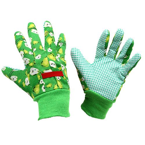 Floristik24 Rękawiczki damskie Kixx rozmiar 8 zielone z motywem