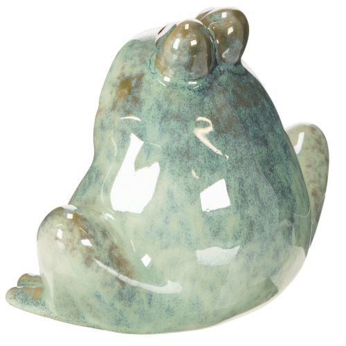 Produkt Ceramiczna figurka dekoracyjna żaby, szczegółowy wzór, uroczy pomysł na prezent, 13 cm