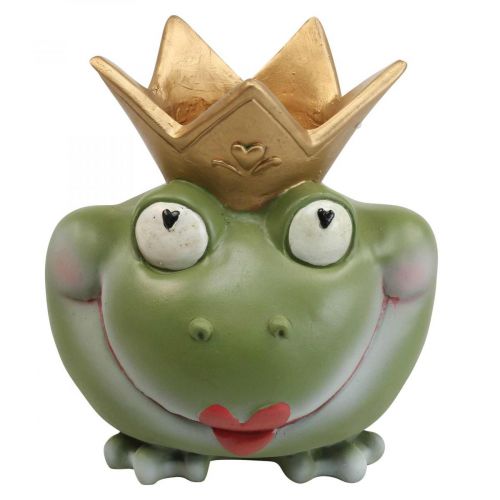 Floristik24 Frog King Deco Wazon Dekoracja ogrodowa Żaba Wazon 21×17,5×23cm