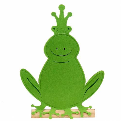 Produkt Frog King Felt Wood Green 35cm x 46cm Window Dressing