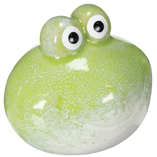 Dekoracyjna ceramiczna figurka żaby do salonu i na biurko, 10 cm, 4 sztuki