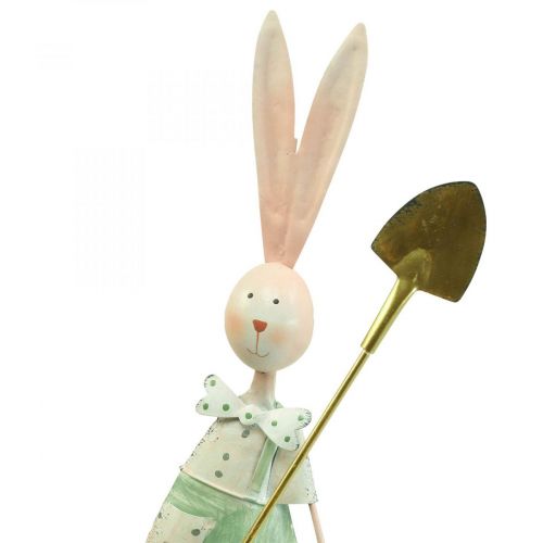 Floristik24 Wiosenna ozdoba króliki wykonana z metalu para królików wys.48cm