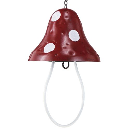 Produkt Stacja karmienia muchomora metalowego do zawieszenia czerwono-biała 25,5cm