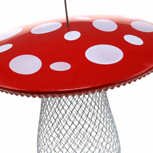 Floristik24 Miejsce do karmienia muchomora do zawieszenia metalowe Ø22cm W20cm
