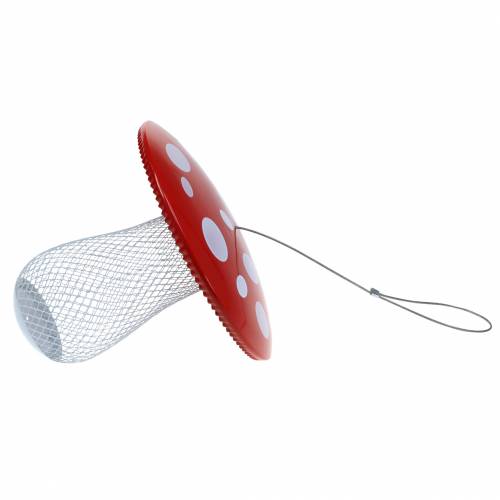 Floristik24 Miejsce do karmienia muchomora do zawieszenia metalowe Ø22cm W20cm
