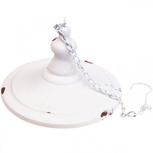 Produkt Dekoracja wisząca shabby chic dekoracyjny karmnik dla ptaków biały Ø20cm