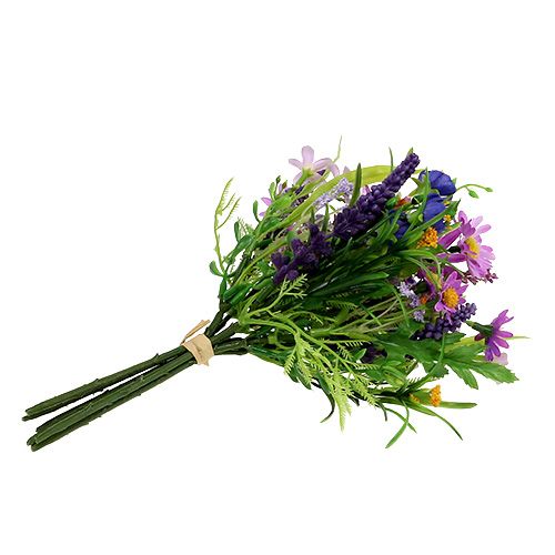 Floristik24 Bukiet Stokrotek Różowy z Lawendą 24cm