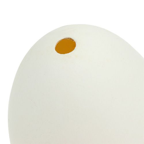 Floristik24 Jaja gęsie białe 7cm 4szt.