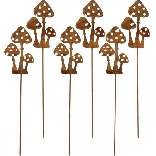 Produkt Wtyczka ogrodowa muchomor patynowy wtyczka ozdobna 15cm 6szt