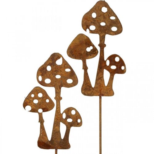 Produkt Wtyczka ogrodowa muchomor patynowy wtyczka ozdobna 15cm 6szt