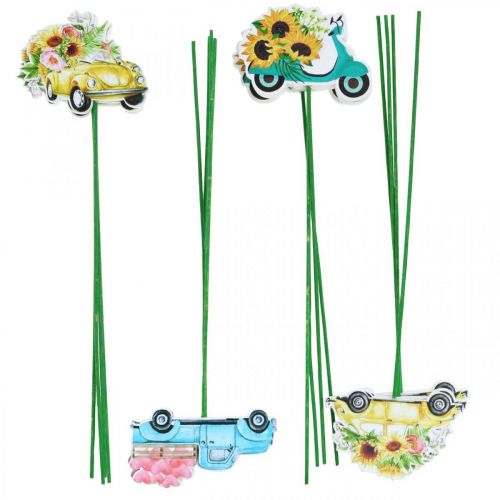 Produkt Samochód do palika ogrodowego, dekoracja na prezent Prawo jazdy L24/24,5cm 16 sztuk