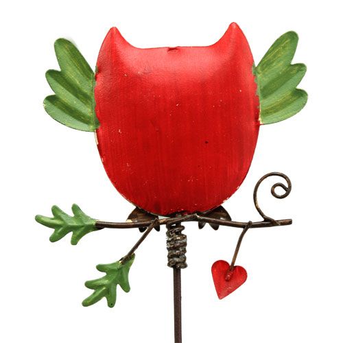 Floristik24 Korek ogrodowy metalowy sowa asortyment 57cm 2szt.