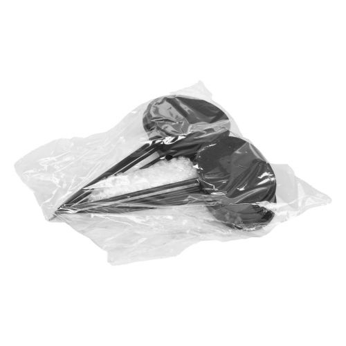 Produkt Etykiety na rośliny, korki do łóżek, drewno, tabliczki drewniane, owalne, czarne, 19 cm, 12 sztuk