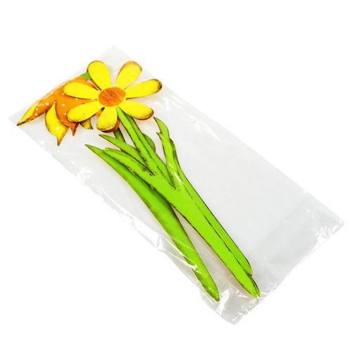 Floristik24 Korek ogrodowy metalowy pomarańczowy, żółty 47cm 4szt.
