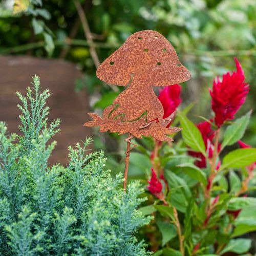Floristik24 Kołek ogrodowy grzyb rdza muchomor jesienna dekoracja ogrodowa 47cm