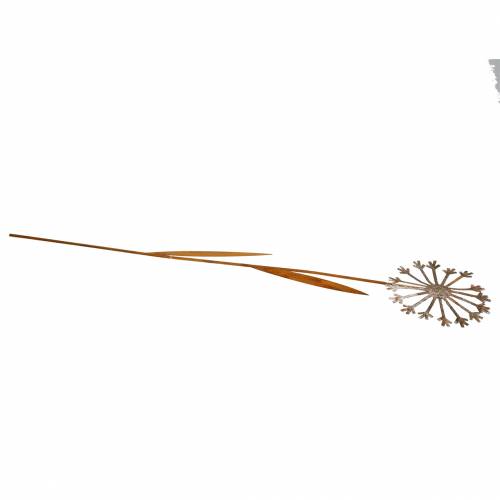 Floristik24 Korek ogrodowy mniszek lekarski stal nierdzewna Ø18 H88cm