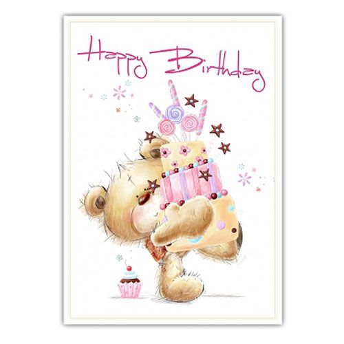 Floristik24 Kartka urodzinowa "Happy Birthday" 5szt.