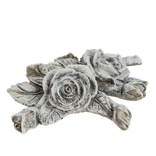 Produkt Róża do dekoracji grobu żywica poliestrowa 10cm x 8cm 6 szt
