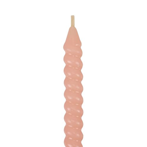 Produkt Świece skręcone Świece spiralne jasnoróżowe Ø1,4cm W18cm 4szt