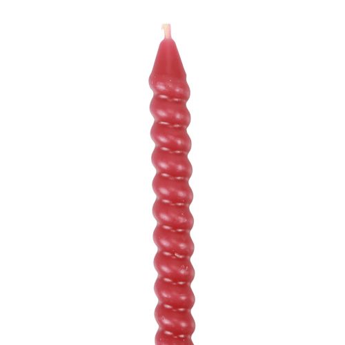 Produkt Świece skręcone świece spiralne różowe Ø1,4cm W18cm 4szt