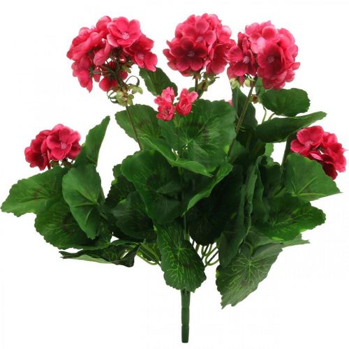 Produkt Geranium sztuczny kwiat różowy sztuczny kwiat balkonowy 7 kwiatów W38cm