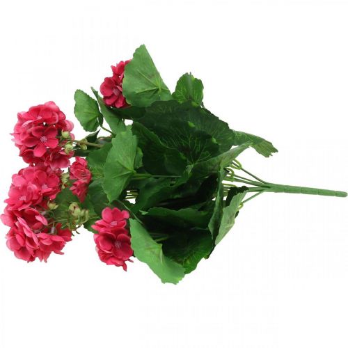 Produkt Geranium sztuczny kwiat różowy sztuczny kwiat balkonowy 7 kwiatów W38cm