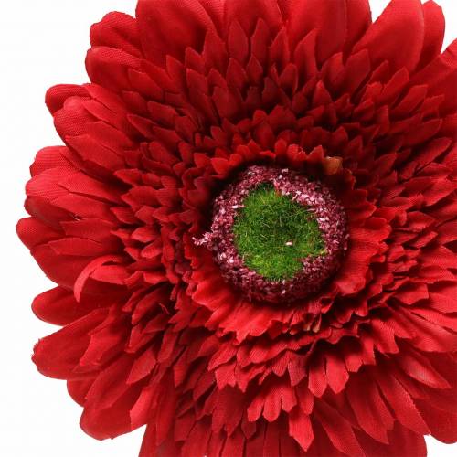 Floristik24 Gerbera sztuczna czerwona 62cm 6szt
