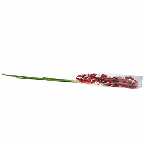 Floristik24 Gerbera sztuczna czerwona 62cm 6szt