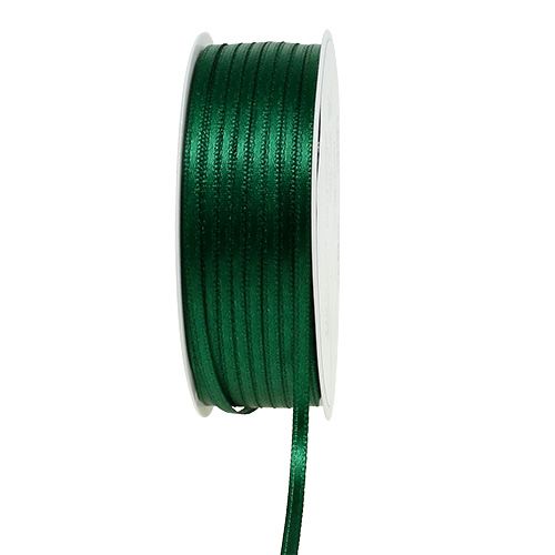 Wstążka prezentowa i dekoracyjna 3mm x 50m ciemnozielona