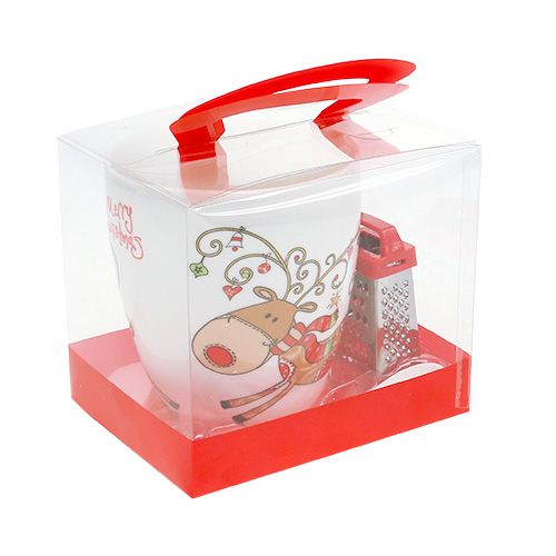 Floristik24 Kubek prezentowy z reniferem 1szt.