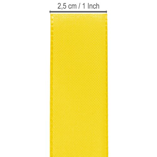 Produkt Wstążka prezentowa i dekoracyjna 25mm x 50m żółta