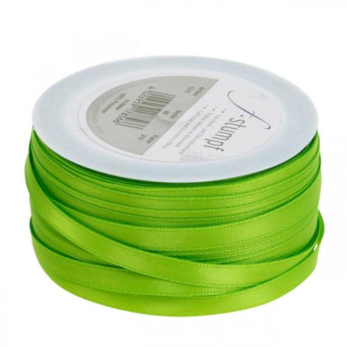 Produkt Wstążka satynowa wstążka prezentowa jasnozielona 6mm 50m