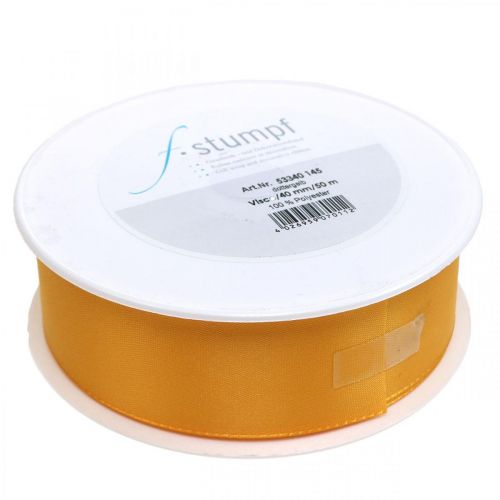 Produkt Wstążka do prezentów wstążka dekoracyjna pomarańczowa wstążka jedwabna 40mm 50m
