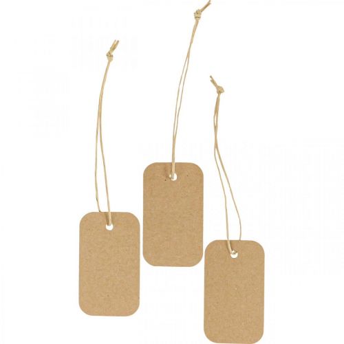 Floristik24 Etykiety prezentowe natura papierowe 3,5x6cm 100 szt
