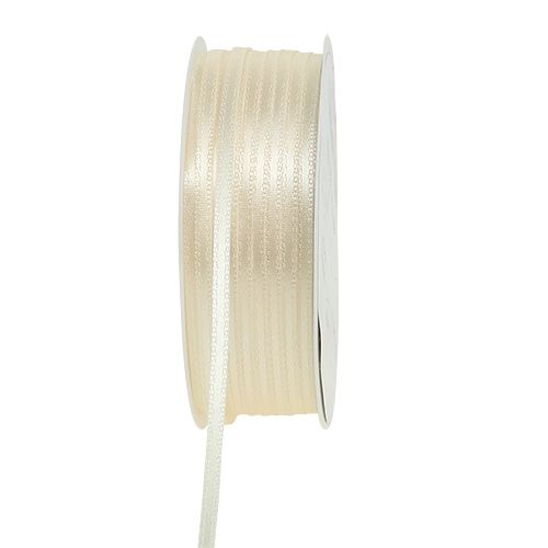 Produkt Wstążka prezentowa wąska dekoracyjna wstążka kremowa 3mm x 50m