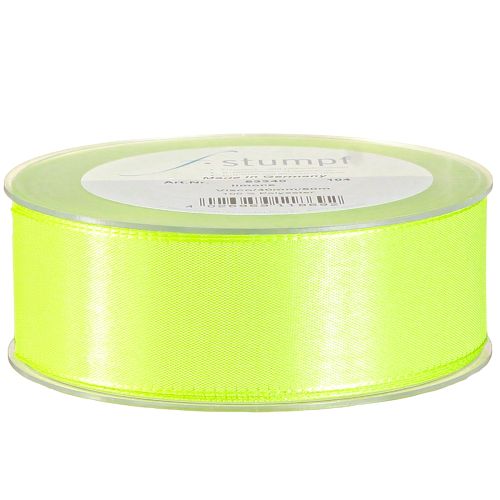 Produkt Wstążka prezentowa wstążka dekoracyjna krawędziowa limonkowo-zielona 40mm 50m