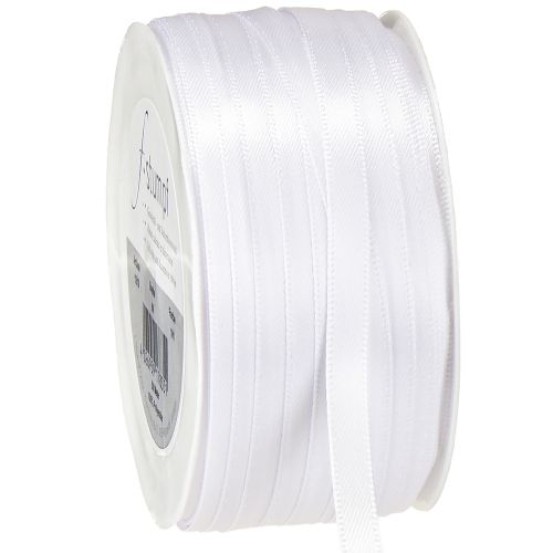 Produkt Wstążka prezentowa wstążka ozdobna wstążka satynowa biała 6mm 50m