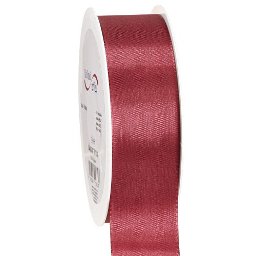 Floristik24 Wstążka prezentowa wstążka dekoracyjna tafta Bordeaux 40mm 50m