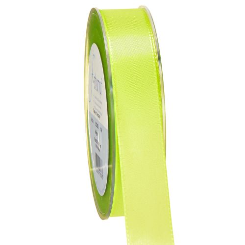 Floristik24 Wstążka prezentowa zielona wstążka limonkowo-zielona 25mm 50m
