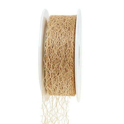 Floristik24 Karmelowa wstążka prezentowa 3cm 10m