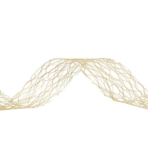 Floristik24 Karmelowa wstążka prezentowa 3cm 10m