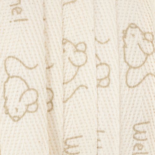 Produkt Wstążka prezentowa z motywem małej myszki, wstążka dekoracyjna na narodziny i chrzciny, szerokość 15 mm, długość 20 m