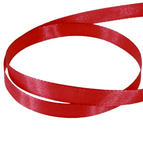 Produkt Wstążka prezentowa czerwona wstążka dekoracyjna wstążka tafta jasnoczerwona 10mm 50m