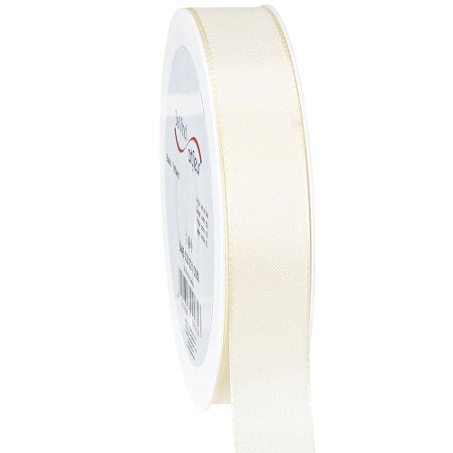 Wstążka prezentowa i dekoracyjna wstążka tafta kremowa 25mm 50m
