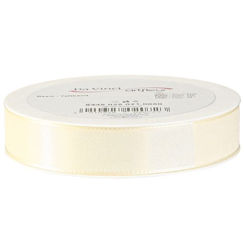 Produkt Wstążka prezentowa i dekoracyjna wstążka tafta kremowa 25mm 50m