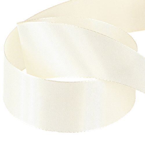 Produkt Wstążka prezentowa i dekoracyjna wstążka tafta kremowa 40mm 50m